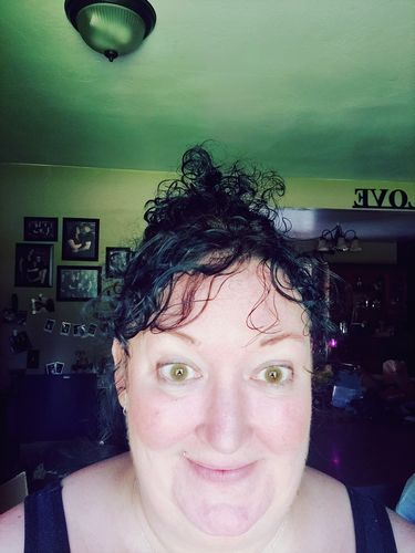 Customer photo review of Ocean Blue Prescription Contact Lenses