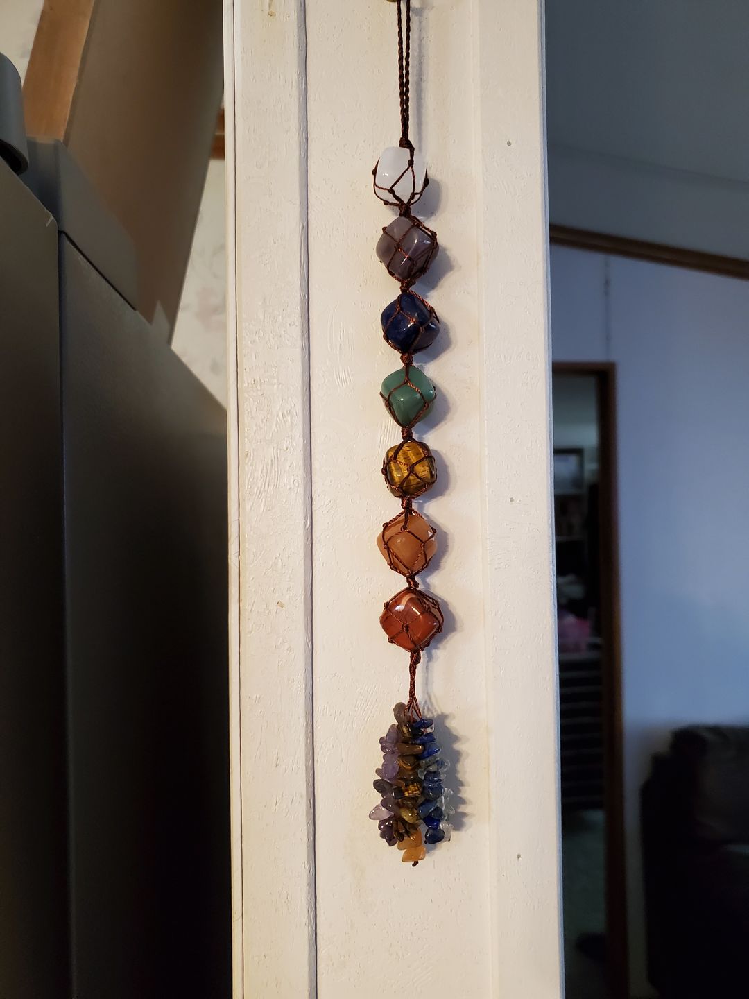 Customer photo review of 7 Chakra Natural Gemstone Tassel