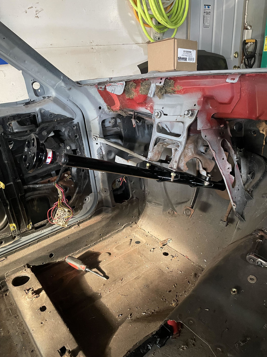 Customer photo review of Motion Raceworks 79-93 Ford Fox Body Mustang Chromoly Lightweight Steering Column