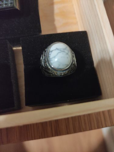 Customer photo review of White stone ring