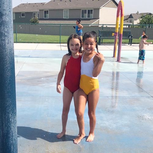 Customer photo review of The Mini Sailor | White & Yellow Colorblock | Final Sale