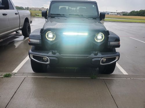 Customer photo review of Demon Grille w/ LED Off-Road Lights for 18-21 Jeep Wrangler JL & Gladiator JT