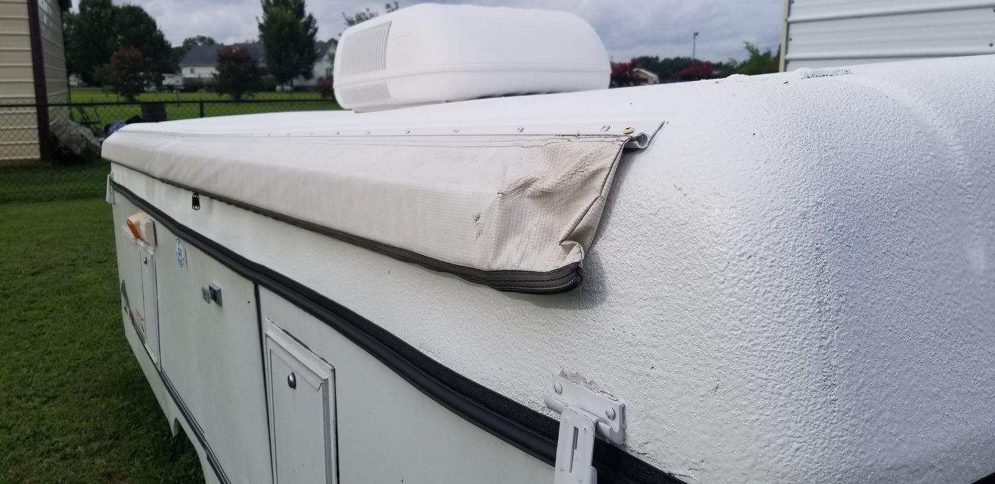 Customer photo review of Metal Awning Rail Flat Style