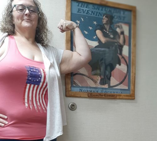 Customer photo review of Betsy Ross War Color Flag Womens Apparel
