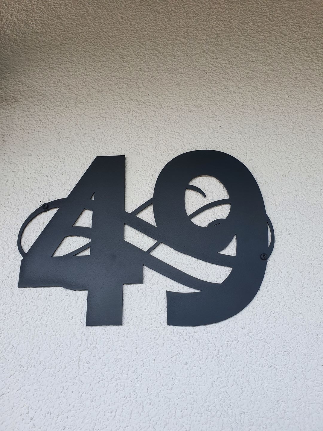Customer photo review of Hausnummer "Ornamental Style" passend zum Hausnummern-Monogramm (personalisierbar)