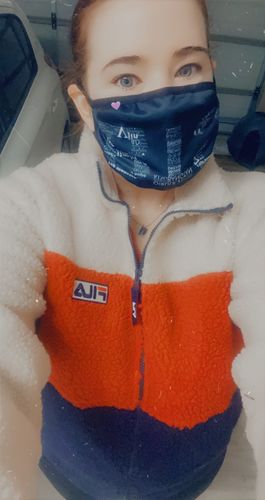 Customer photo review of FILA x BTS - Go Beyond Collection - Palette Boa Fleece Jacket