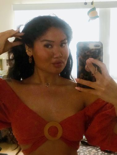 Customer photo review of Cecilia Filigree Ear Cuffs