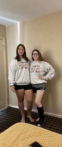 Customer photo review of Mental Health Matters (Block Lettering) -- Sweatshirt