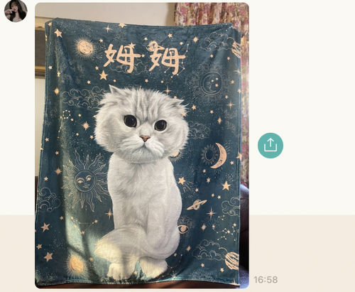 Customer photo review of 【客製】手繪寵物 法蘭絨毛毯