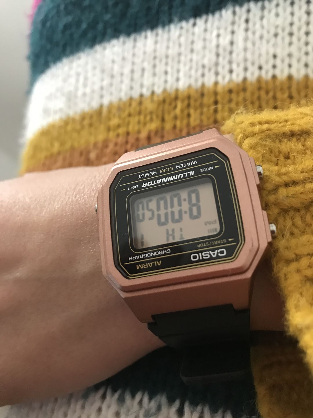 Customer photo review of Reloj Casio Vintage W-217HM-5AVDF Rosado
