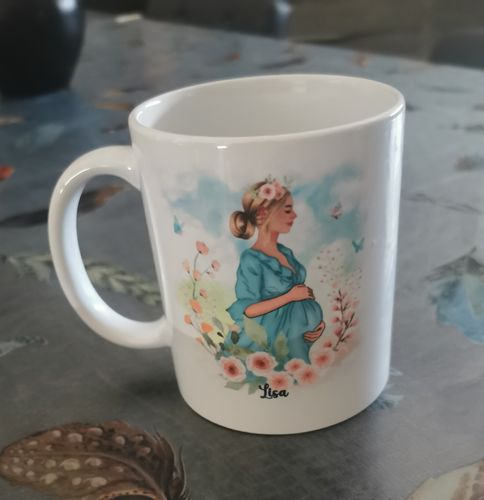 Customer photo review of Mug Personnalisé - Future Maman