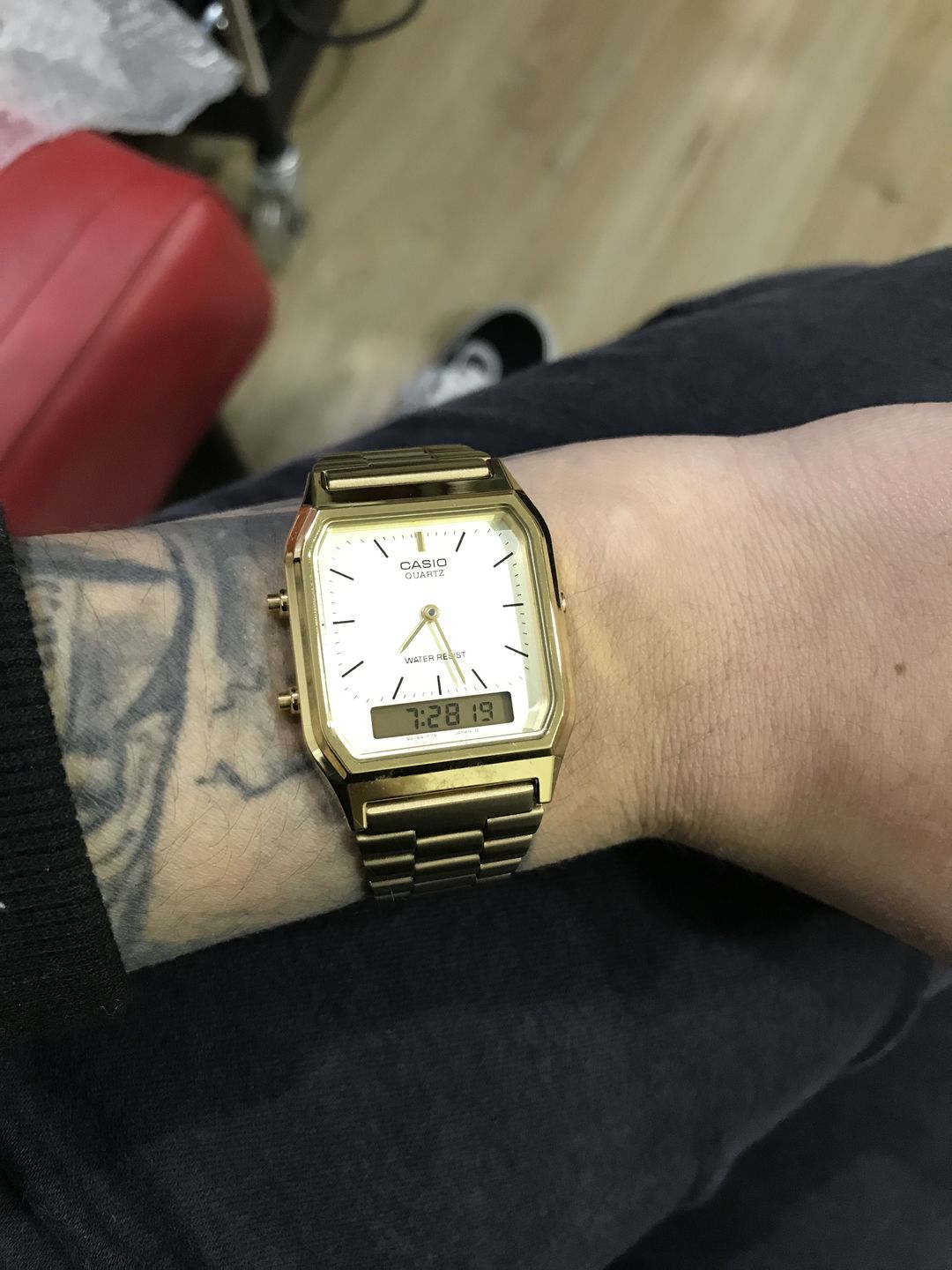 Customer photo review of Reloj Casio Vintage AQ-230GA-9DMQ Dorado