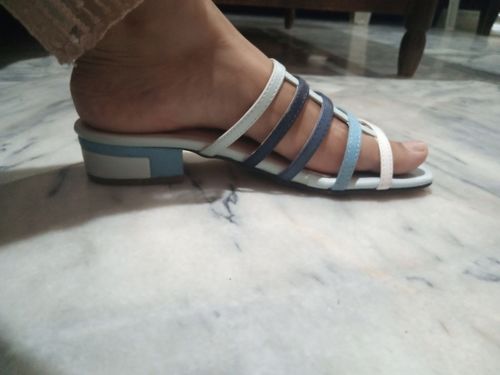 Customer photo review of Blue Color Formal slipper FR7309