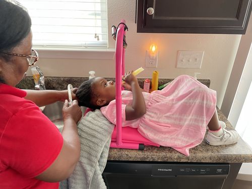 Customer photo review of Shampoo Mat Mini