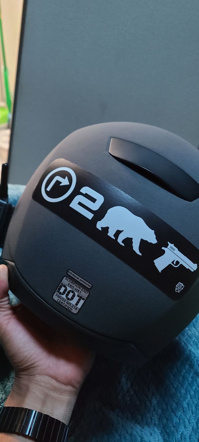 Customer photo review of Right 2 Bear Arms Decal