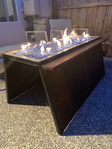 Customer photo review of SAPPHIRE BLUE REFLECTIVE CRUSHED GLASS