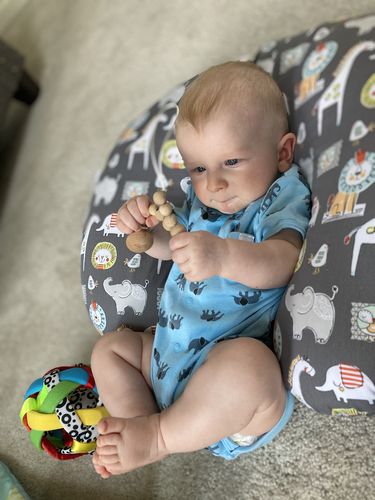 Customer photo review of Pacifier Clip || Rave