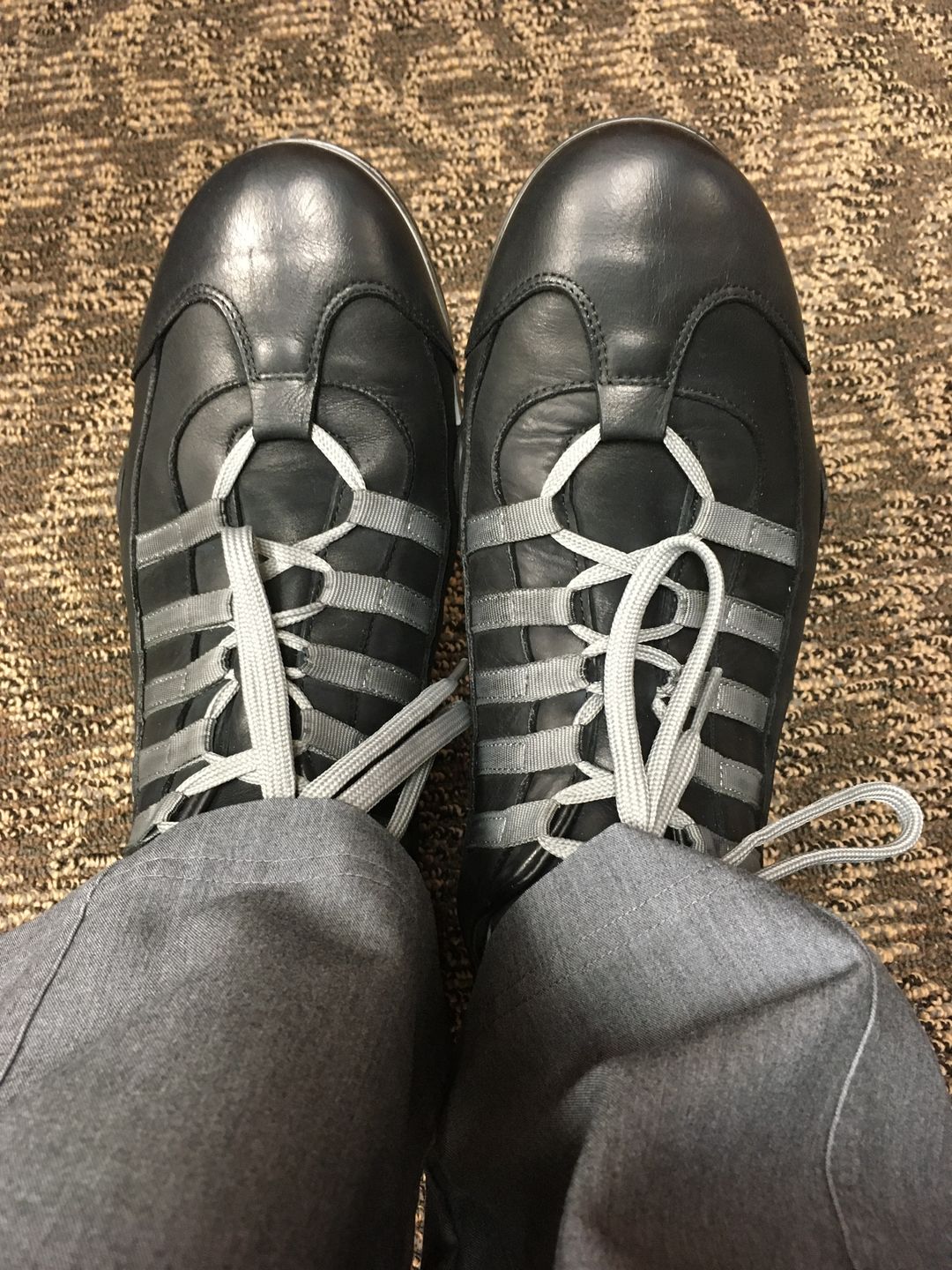 Customer photo review of Men's GrandPrix Sneaker in Asphalt (Black and Gray)