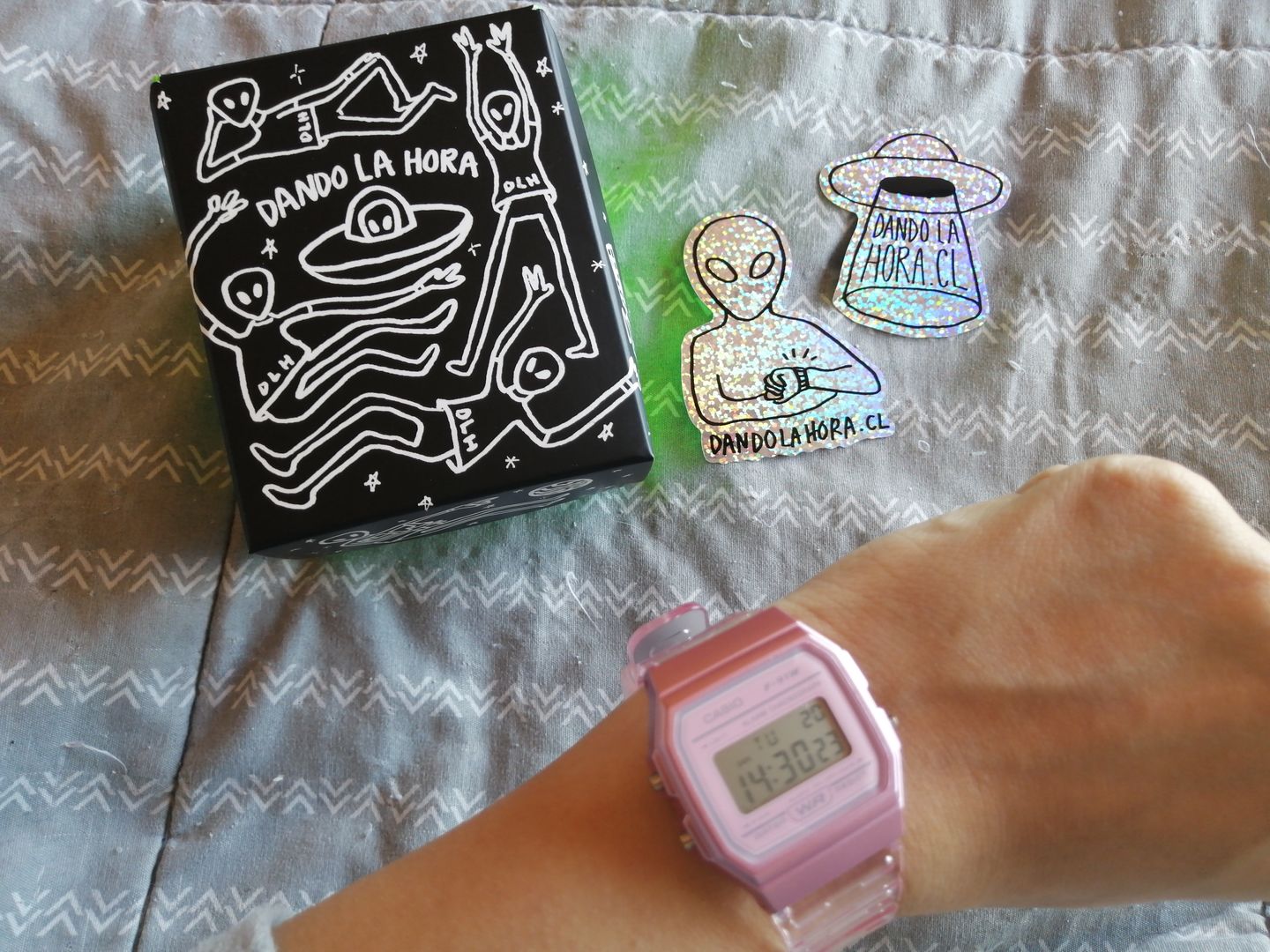 Customer photo review of Reloj Casio Vintage F-91WS-4D Rosado Transparente