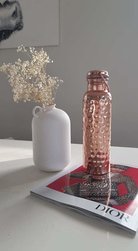 Customer photo review of Copper Water Bottle