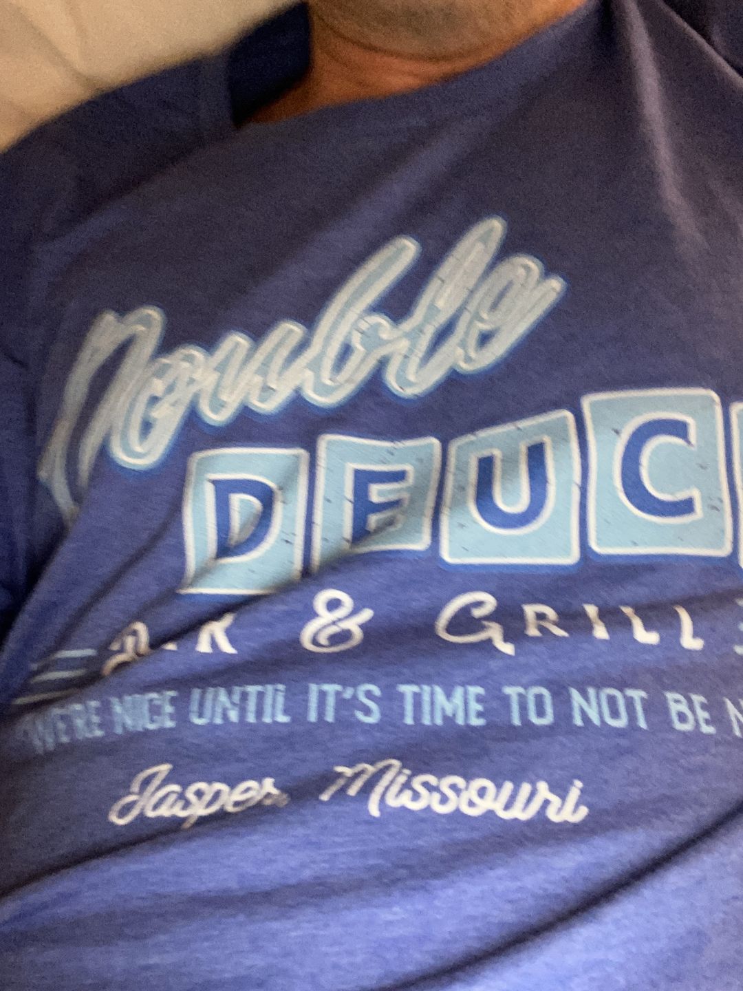 Customer photo review of Double Deuce Men's/Unisex Super Soft Tee