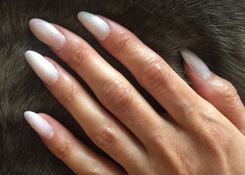 Customer photo review of Mermaid Glitter Poly Nail Gel Kit