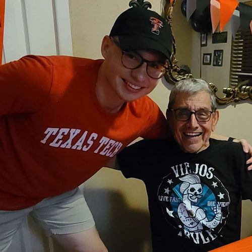 Customer photo review of Viejos Rule OG Chingon T-Shirt