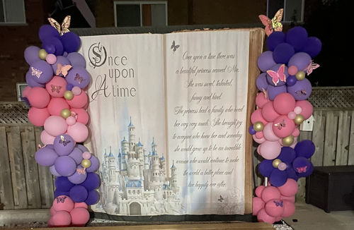 Customer photo review of Custom Fabric Backdrop for Birthday&Baby Shower&Wedding& Any Event Decorations
