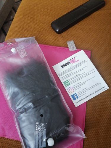 Customer photo review of Kit Extensions à Clips Kinky Yaki Brun Foncé