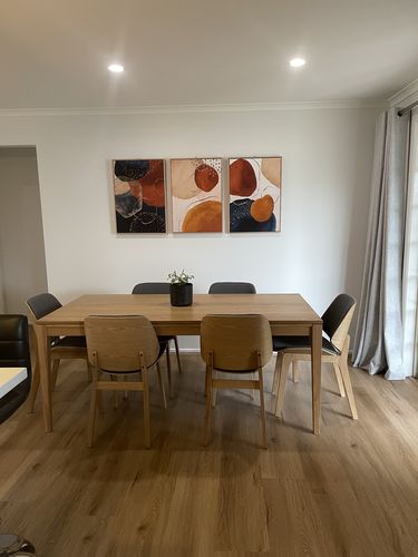 Customer photo review of A Sprinkle of Pebbles, Abstract Art Trio