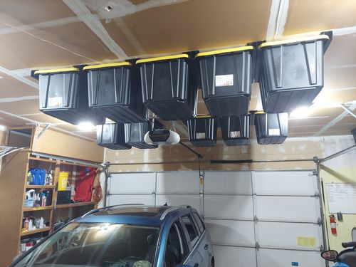 Customer photo review of Overhead Storage Bin Mount