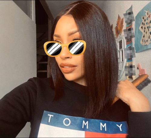 Customer photo review of Straight Soft Bob Wig for Black Women【FREE SHIPPING】