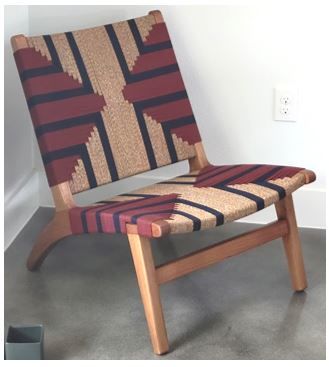 Customer photo review of Masaya Lounge Chair | Momotombo Pattern
