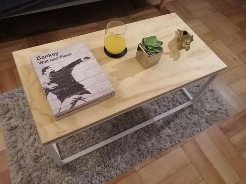 Customer photo review of Mesa de Centro MIMA Rectangular BLANCA