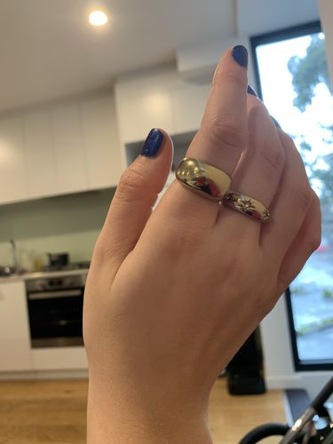 Customer photo review of Chunky Dome Ring