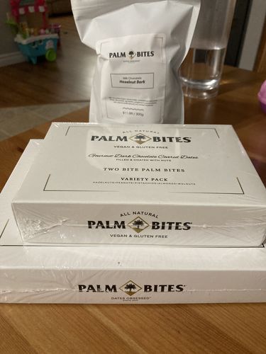 Customer photo review of Nut Butter Palm Bites | Variety Pack