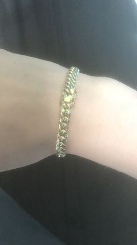 Customer photo review of MIAMI CUBAN BOX LOCK BRACELET 001