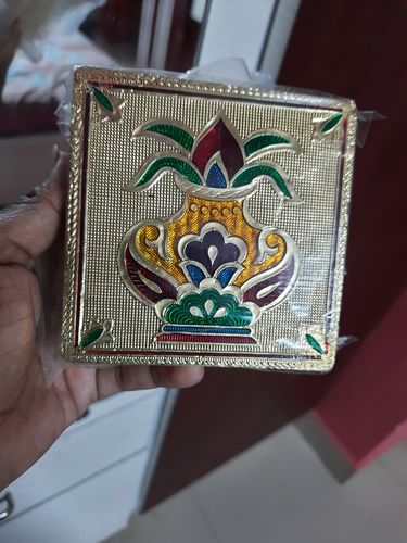Customer photo review of Meenakari Peetha 4"X4"