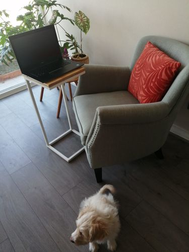 Customer photo review of Mesa lateral Piscolero BLANCA