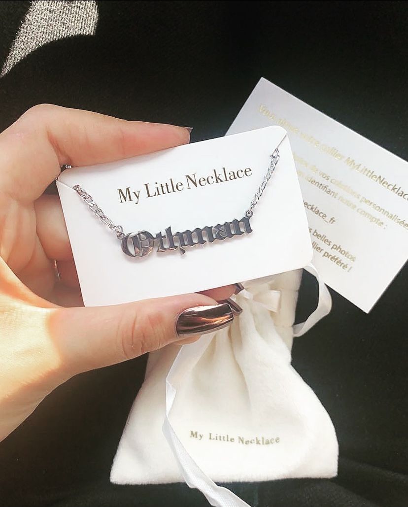 Customer photo review of Collier Personnalisable Gothique