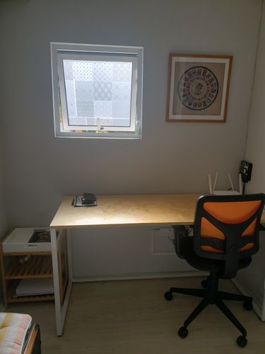 Customer photo review of Escritorio MIMA 140 x 60 Blanco