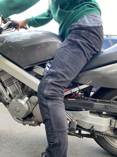 Customer photo review of Voyager Moto Jeans