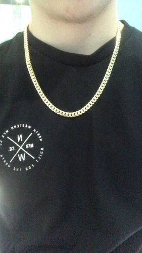 Customer photo review of MIAMI CUBAN BOX LOCK CHAIN 001