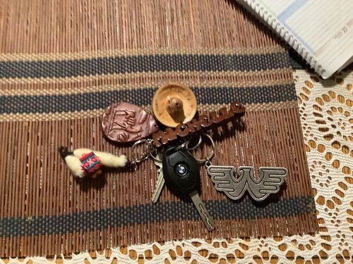 Customer photo review of Waylon Jennings Flying W Keychain and Bottle Opener