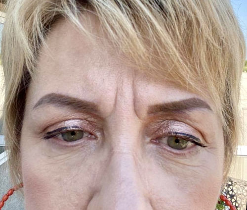 Customer photo review of MONICA IVANI® SIGNATURE SERIES EYEBROW PIGMENTS