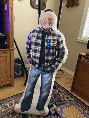 Customer photo review of Create A Custom Lifesize Pillow
