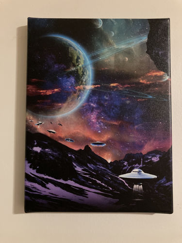 Customer photo review of Beam Me Up Canvas Set