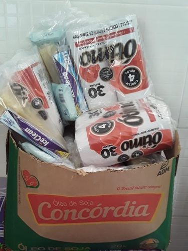 Customer photo review of Cesta Básica Econômica Kit