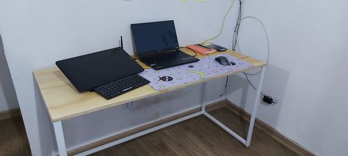 Customer photo review of Escritorio MIMA 140 x 60 Blanco