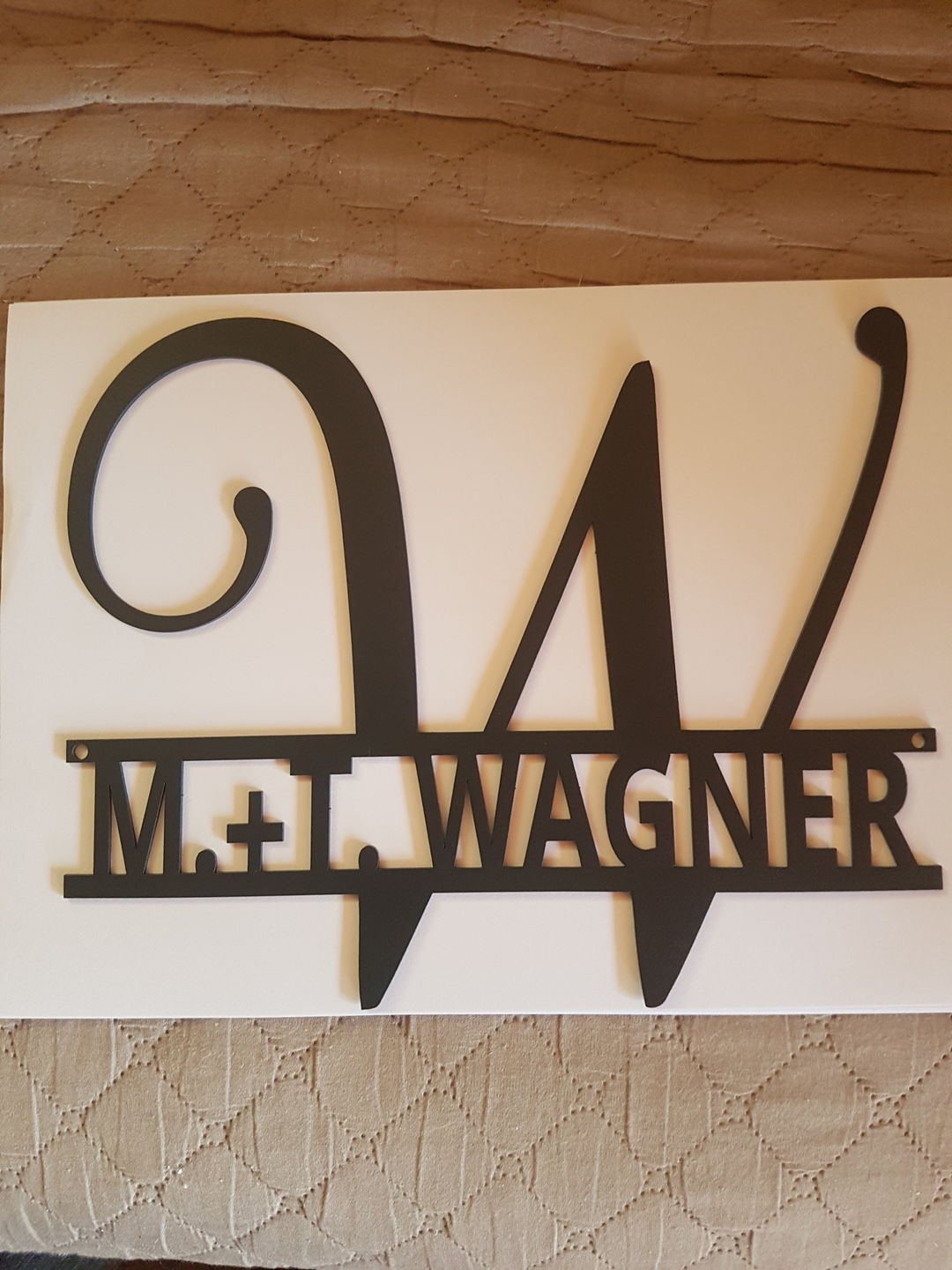 Customer photo review of Monogramm "Samantha" aus edlem Stahl (personalisierbar)